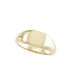 14K White Gold Signet Ringwhite 