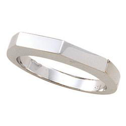14K White Gold Metal Fashion Stackable Ringwhite 