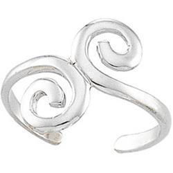 14K White Gold Toe Ringwhite 