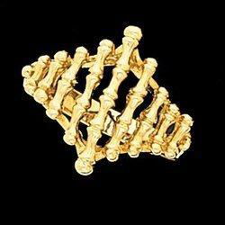 14K Yellow Gold Bamboo Ringyellow 