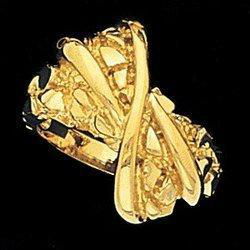 14K Yellow Gold Metal Fashion Nugget Ringyellow 