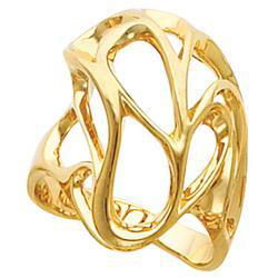 14K Yellow Gold Metal Fashion Ringyellow 
