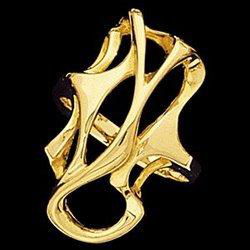 14K Yellow Gold Metal Fashion Ringyellow 
