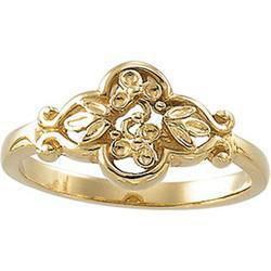 14K Yellow Gold Metal Fashion Ringyellow 