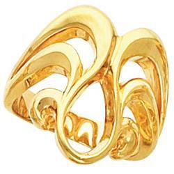 14K Yellow Gold Metal Fashion Ring (10587)yellow 