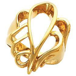14K Yellow Gold Metal Fashion Ringyellow 