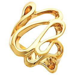 14K Yellow Gold Metal Fashion Ringyellow 