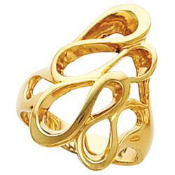 14K Yellow Gold Metal Fashion Ringyellow 