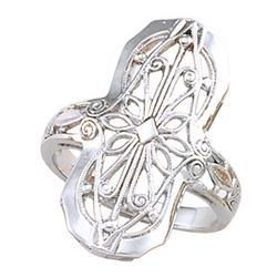 14K Yellow Gold Filigree Mountingyellow 