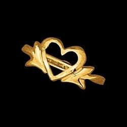 14K Yellow Gold Teen Open Heart Ringyellow 