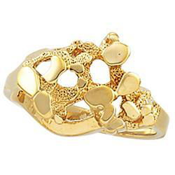 14K Yellow Gold Nugget Ringyellow 