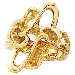14K Yellow Gold Metal Fashion Nugget Ringyellow 