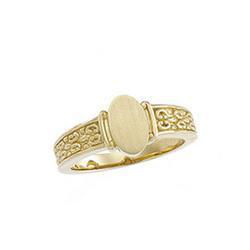 14K Yellow Gold Signet Ringyellow 