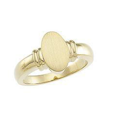 14K Yellow Gold Metal Fashion Signet Ringyellow 