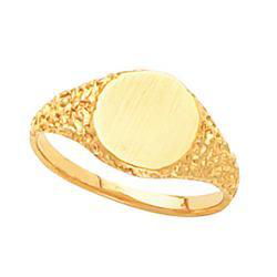 14K Yellow Gold Signet Ringyellow 