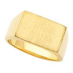 14K Yellow Gold Signet Ringyellow 