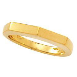 14K Yellow Gold Metal Fashion Stackable Ringyellow 