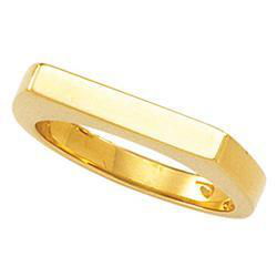 14K Yellow Gold Metal Fashion Stackable Ringyellow 