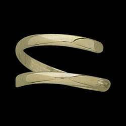 14K Yellow Gold Teen Swirl Toe Ringyellow 
