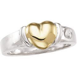 Sterling Silver Metal Heart Ringsterling 