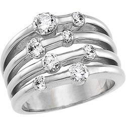 14K Yellow Gold Cubic Zirconia Right Hand Ringyellow 
