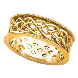 14K Yellow Gold Celtic Wedding Bandyellow 