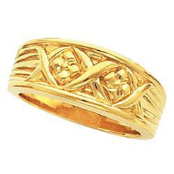 14K Yellow Gold Band Ringyellow 