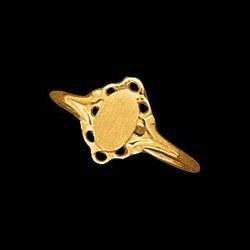 14K Yellow Gold Children's Signet Ringyellow 