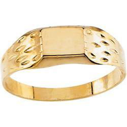 14K Yellow Gold Children's Fancy Signet Ringyellow 
