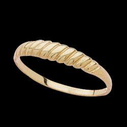 14K Yellow Gold Children's Shrimp Ringyellow 