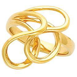 14K Yellow Gold Metal Fashion Ringyellow 