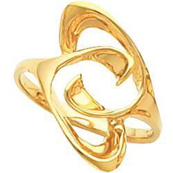 14K Yellow Gold Metal Fashion Ringyellow 