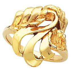 14K Yellow Gold Metal Fashion Ringyellow 