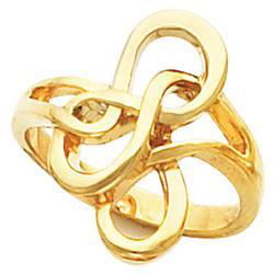 14K Yellow Gold Metal Fashion Ringyellow 