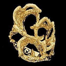 14K Yellow Gold Metal Fashion Ringyellow 