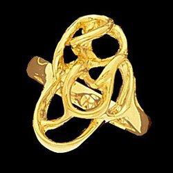 14K Yellow Gold Metal Fashion Ringyellow 