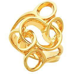 14K Yellow Gold Metal Fashion Ringyellow 