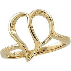 14K Yellow Gold Metal Fashion Ringyellow 