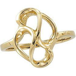 14K Yellow Gold Metal Fashion Ringyellow 