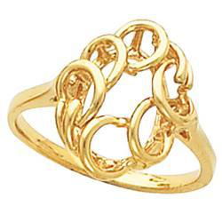 14K Yellow Gold Metal Fashion Ringyellow 