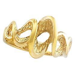 14K Yellow Gold Metal Fashion Ringyellow 