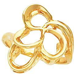 14K Yellow Gold Metal Fashion Ringyellow 