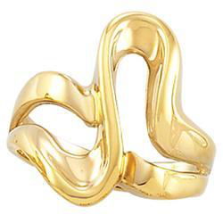 14K Yellow Gold Metal Fashion Ringyellow 