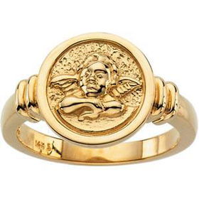 14K Yellow Gold Angel Ringyellow 
