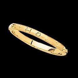 14K Yellow Gold Come Holy Spirit Ring - Size 6yellow 