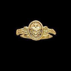 14K Yellow Gold Sacred Heart Ringyellow 