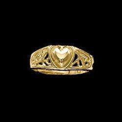 14K Yellow Gold Heart Ringyellow 