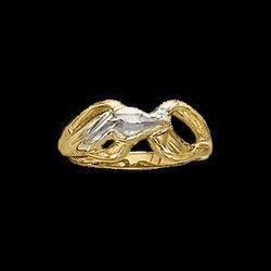 14K Two Tone Gold Holy Spirit Ringtwo 