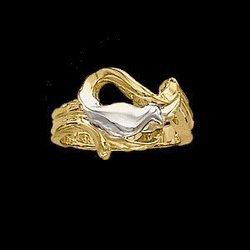 14K Two Tone Gold Holy Spirit Ringtwo 