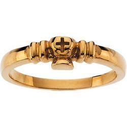 14K Yellow Gold Chalice Ring - Size 6yellow 